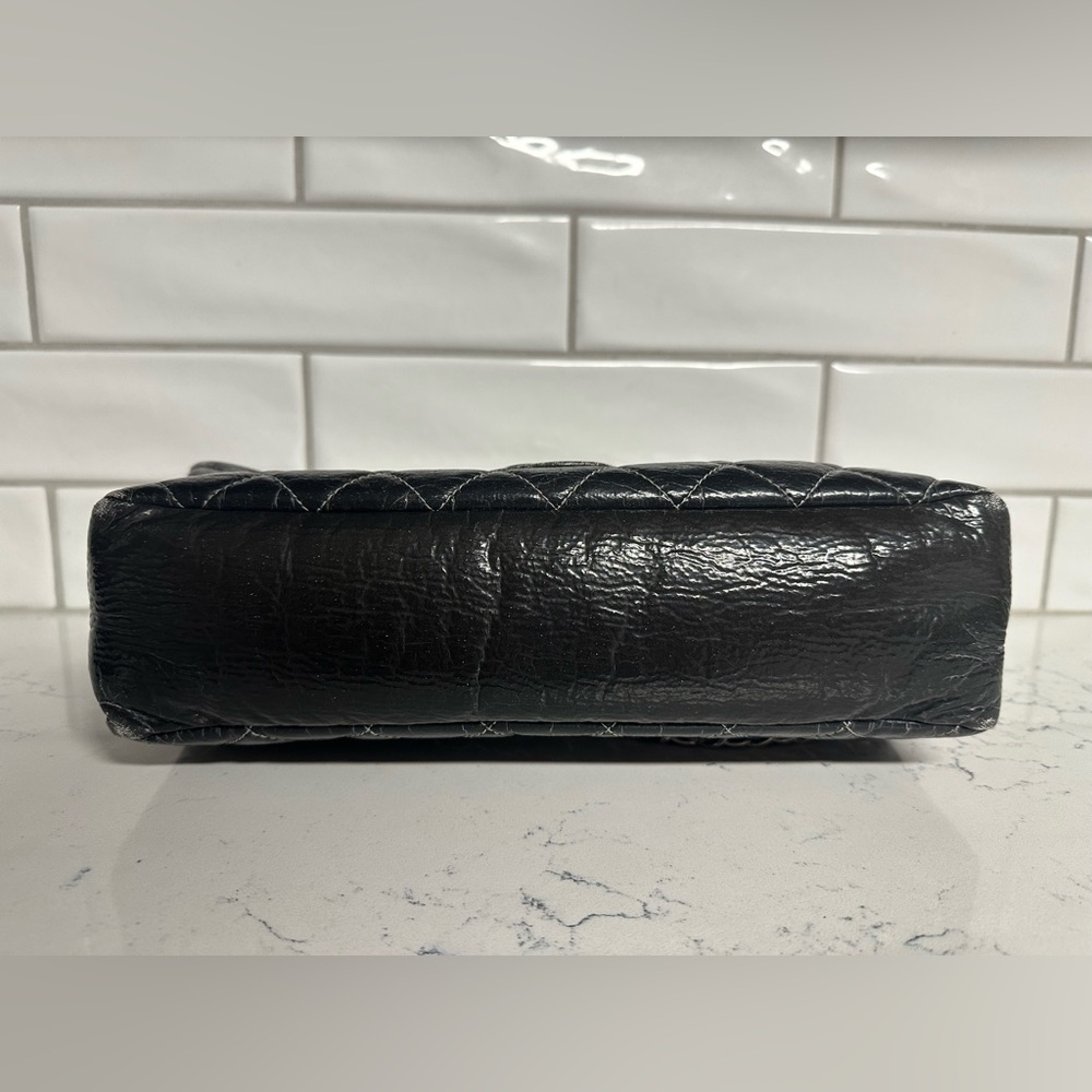 Vintage Chanel Gray and Black Ombré Quilted Women's Bag - Picture 9 of 16